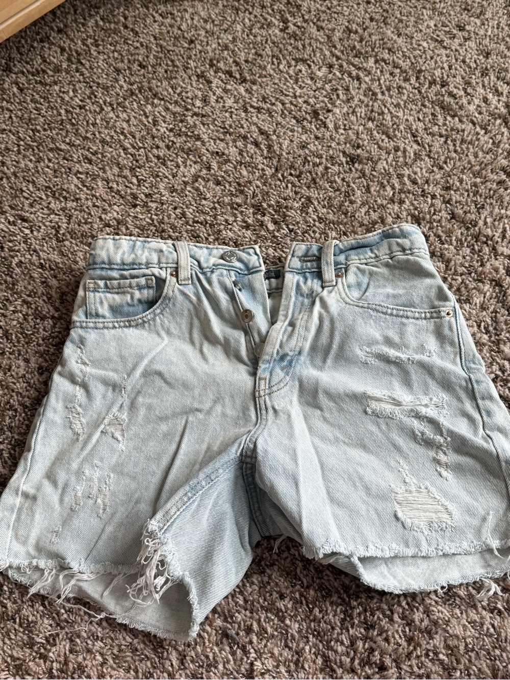 Light Wash Distressed Denim Shorts TARGET